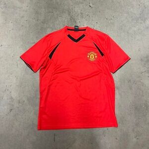All embroidered Manchester United official merchandise soccer‎ futbol kit